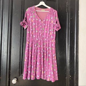 Purple dress with bears